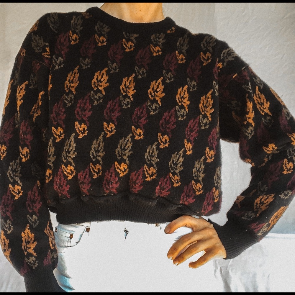Perfect Fall Vintage Wool Blend Sweater - medium - Picture 3 of 9